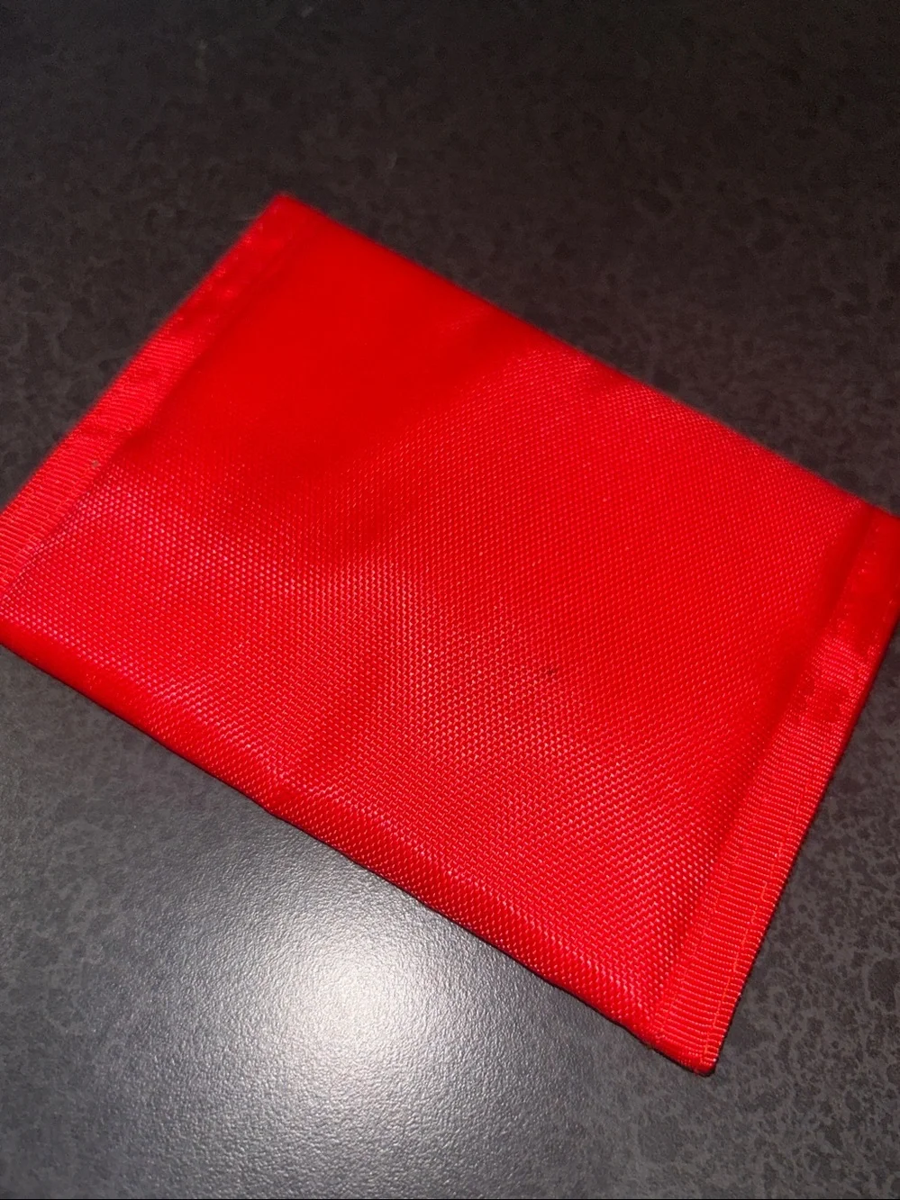 Retro 80s red Velcro wallet